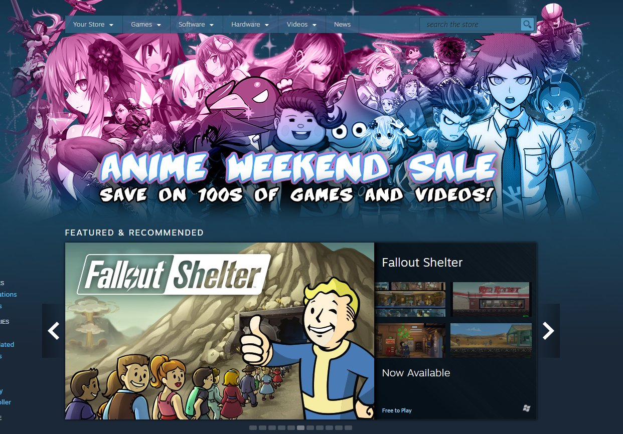 ANIME GAMES SALE ON STEAM  YouTube